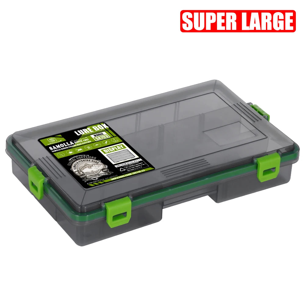 SAMOLLA Fishing Tackle Waterproof Box Lure Storage