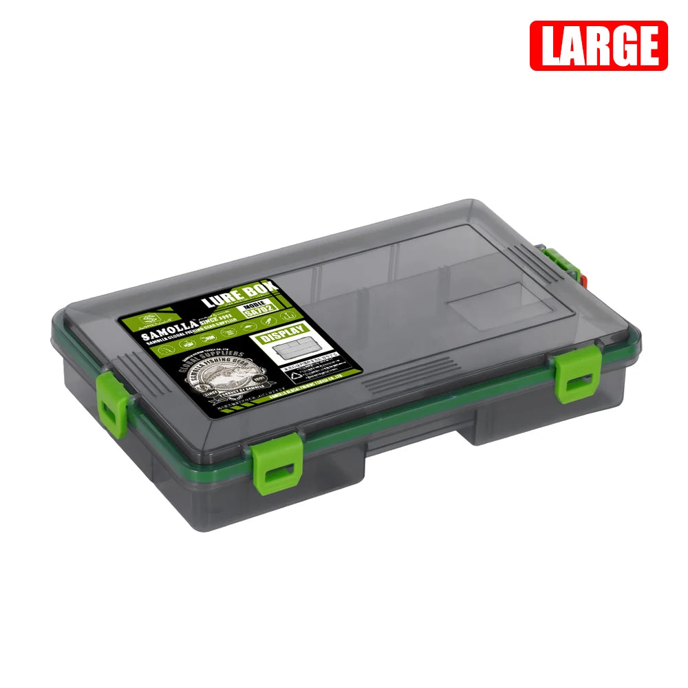 SAMOLLA Fishing Tackle Waterproof Box Lure Storage