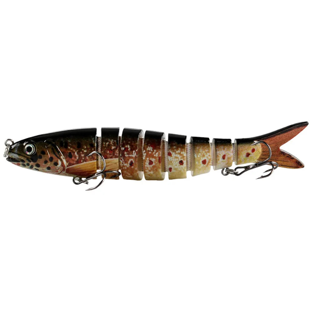 Swimbait 7 Segment Fishing Artificial Bait Hard Lures Multi Jointed 13.5cm Wobblers for Pike Trolling Crankbait