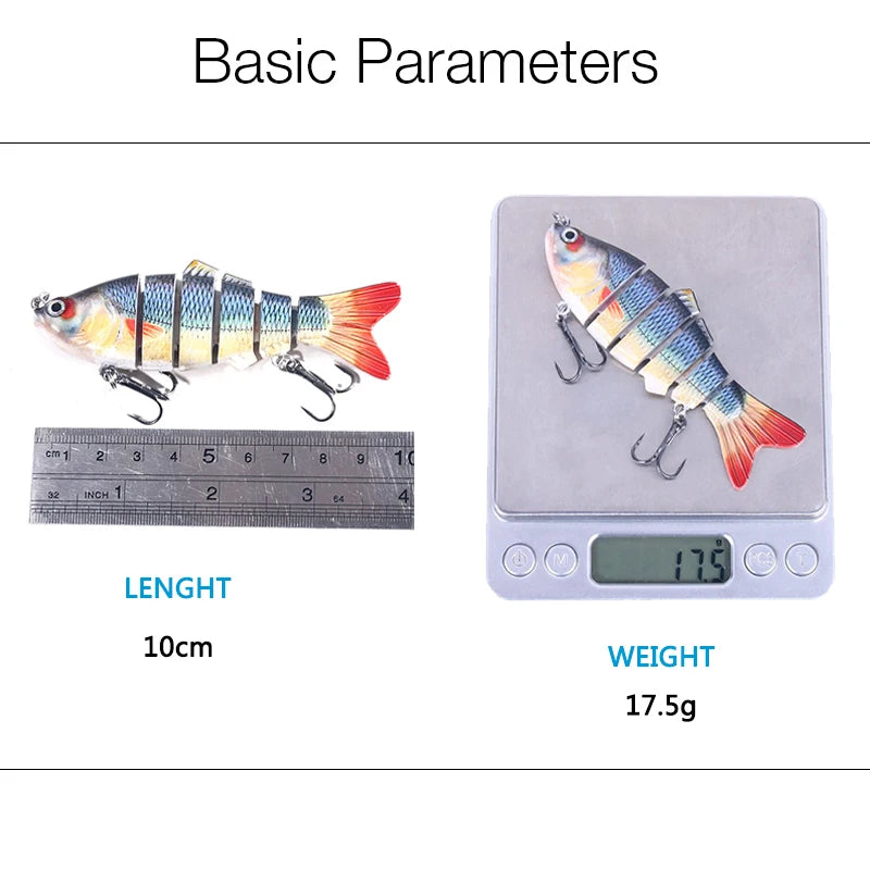 Swimbait 7 Segment Fishing Artificial Bait