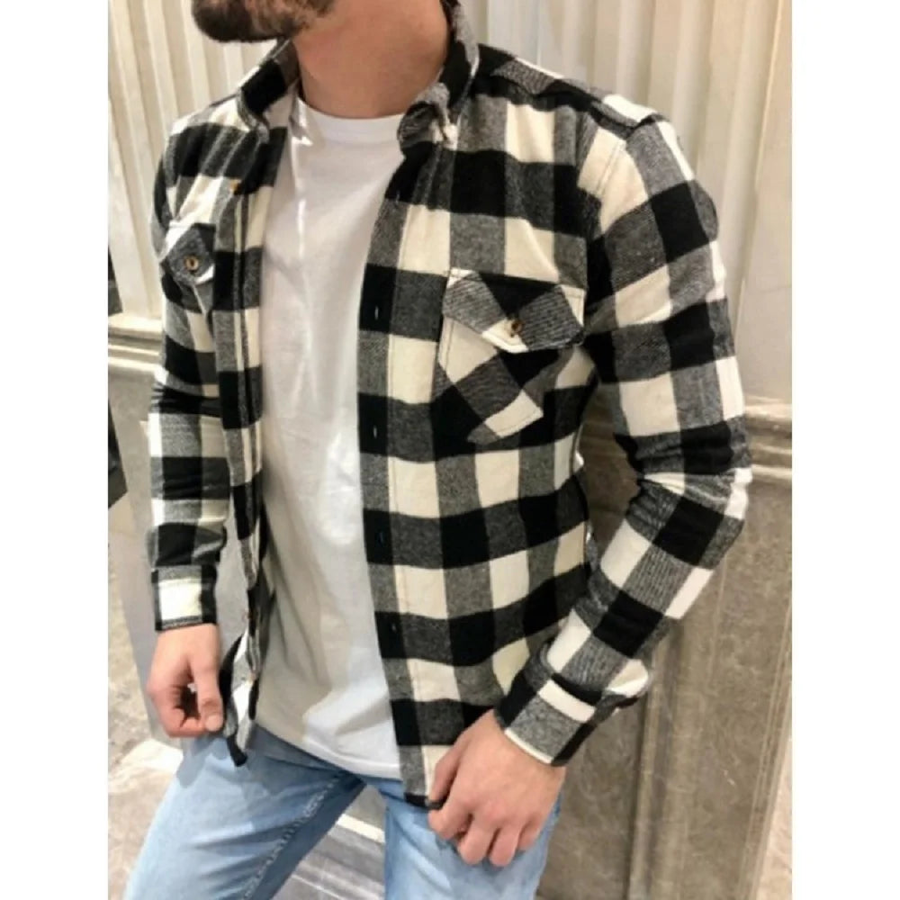 Long Sleeve Checked Flannel