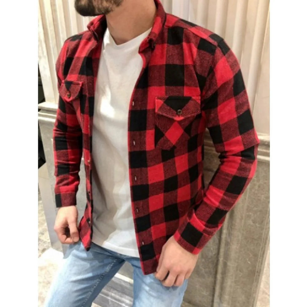 Long Sleeve Checked Flannel