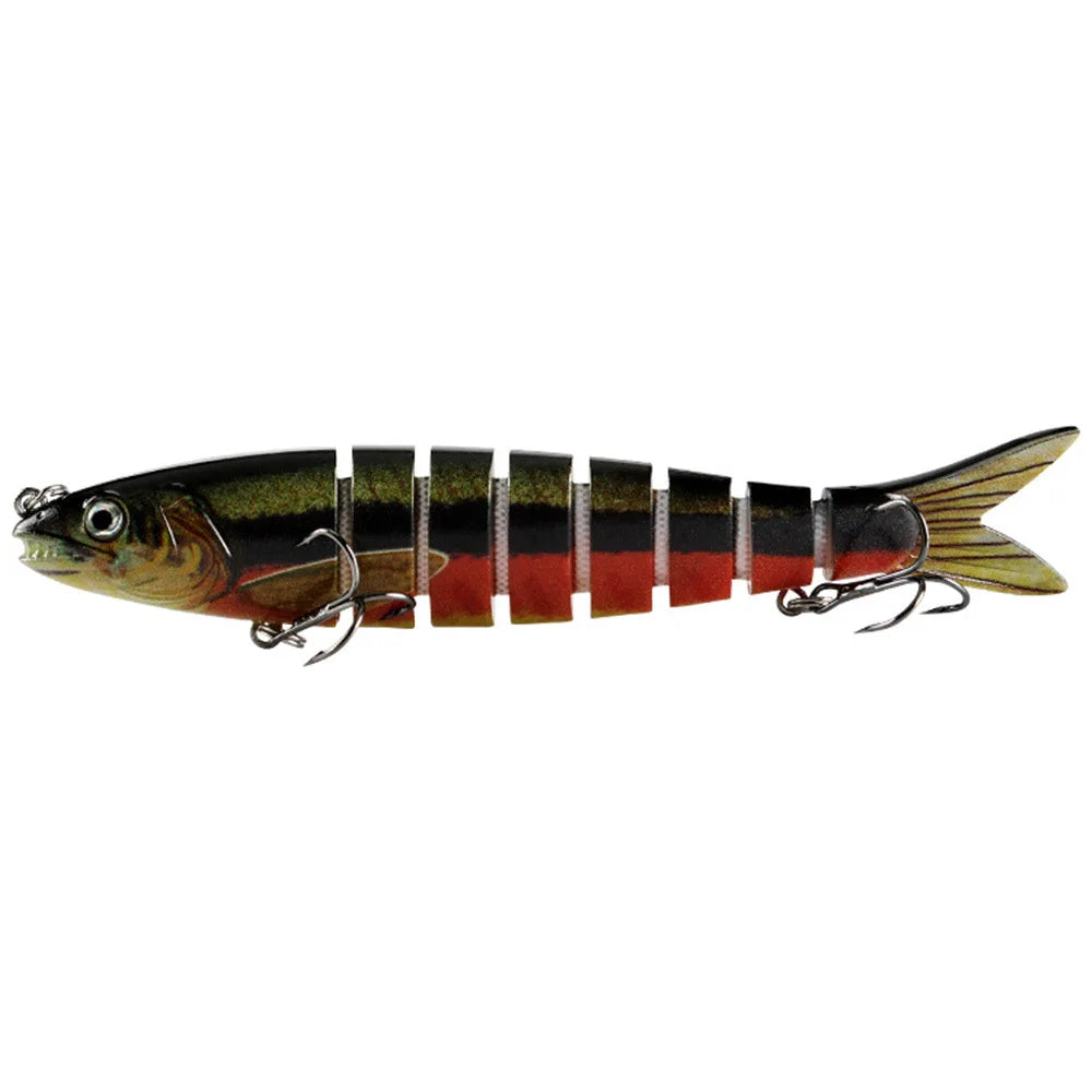 Swimbait 7 Segment Fishing Artificial Bait Hard Lures Multi Jointed 13.5cm Wobblers for Pike Trolling Crankbait