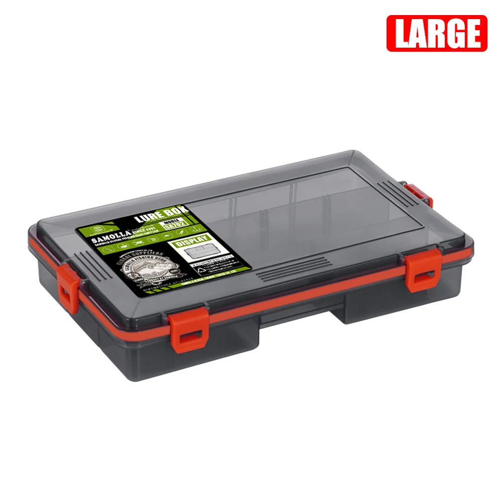 SAMOLLA Fishing Tackle Waterproof Box Lure Storage