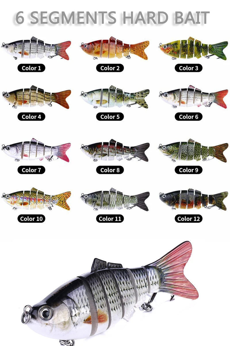 Swimbait 7 Segment Fishing Artificial Bait