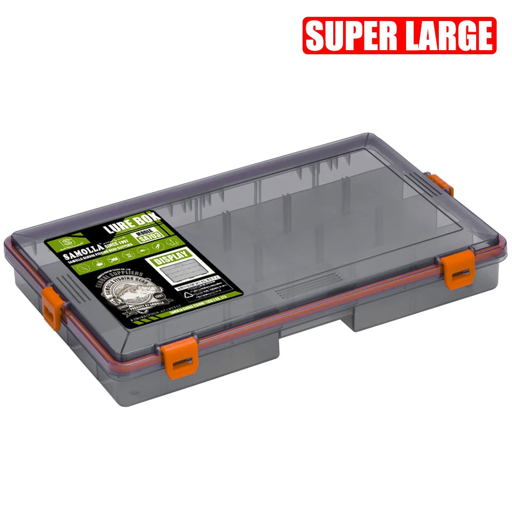 SAMOLLA Fishing Tackle Waterproof Box Lure Storage