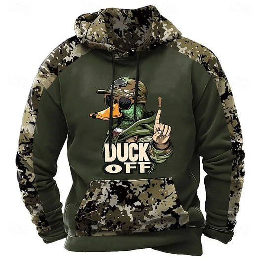 Outdoor Camouflage Hunting Men's Hooded Shirt