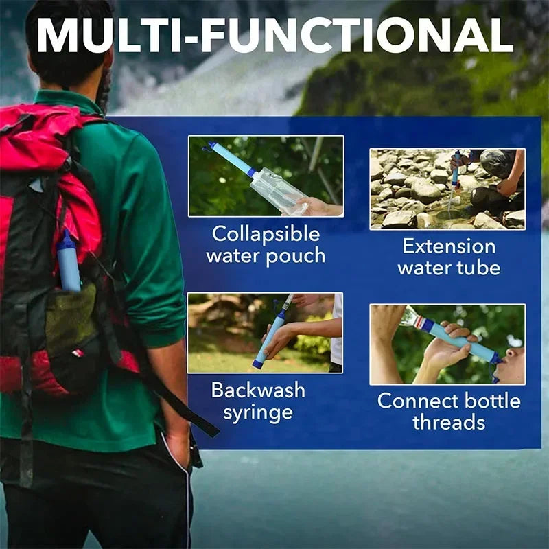 Outdoor Water Purifier Emergency Life Survival Tool