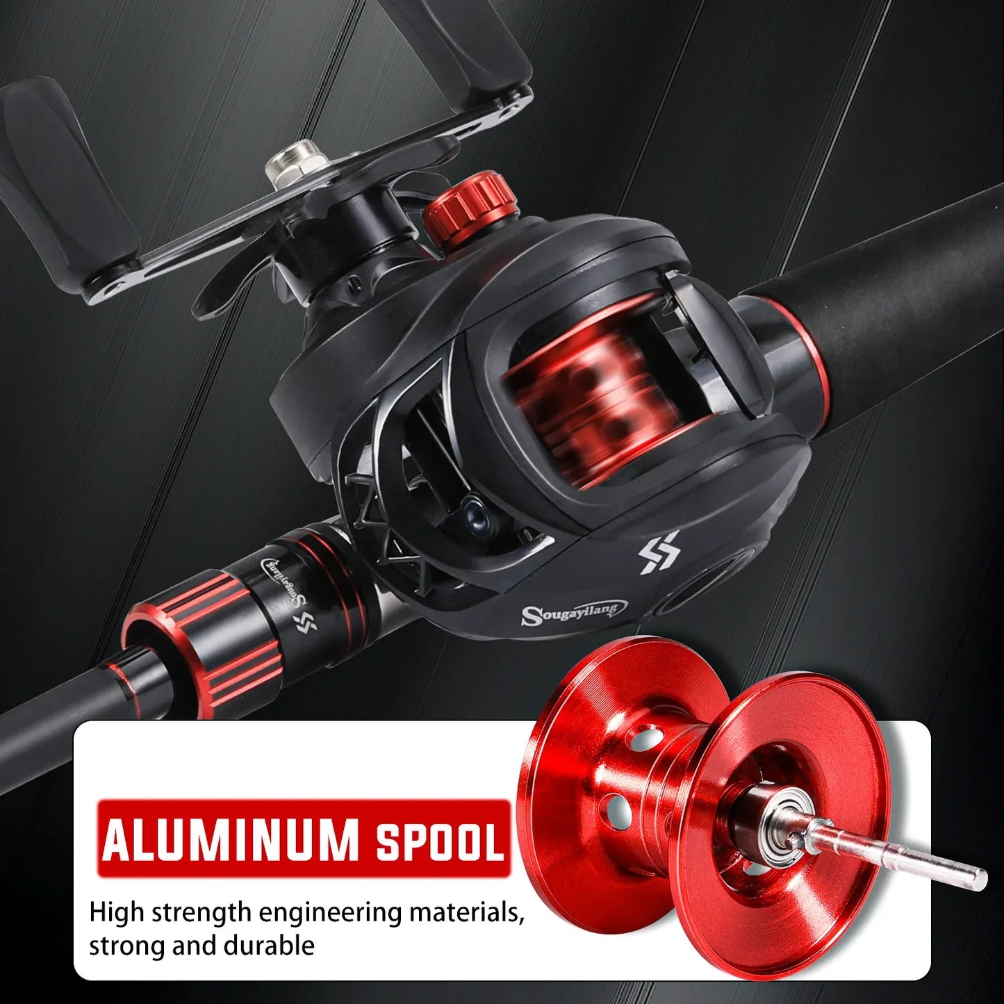 Sougayilang Fishing Rod Reel Combo 1.8~2.1m Carbon Fiber