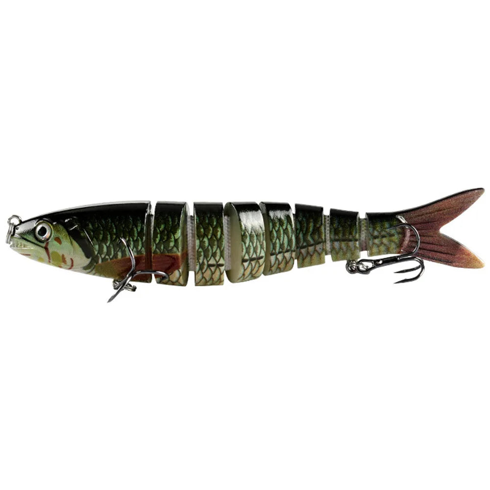 Swimbait 7 Segment Fishing Artificial Bait Hard Lures Multi Jointed 13.5cm Wobblers for Pike Trolling Crankbait